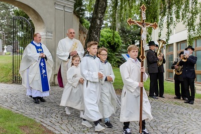 Feier der heurigen Erstkommunion am Hochfest Christi Himmelfahrt