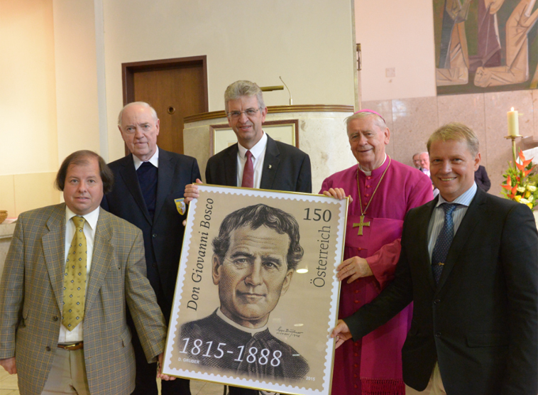Präsentation Don Bosco-Sonderbriefmarke