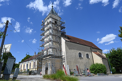 Gerüst fertig aufgebaut