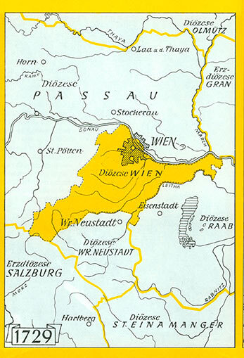 Karte von 1729