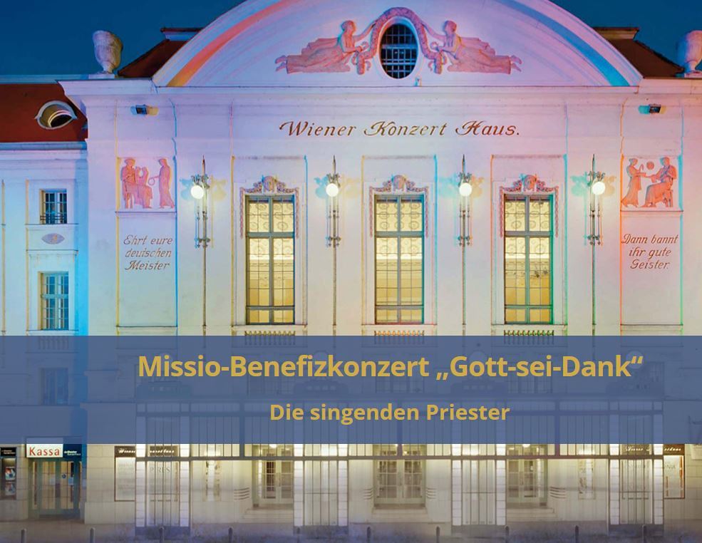 Priester singen im Wiener Konzerthaus für Spitalsbau in Mosambik