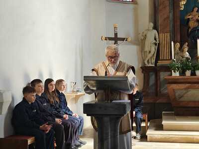 Feier der Florianimesse in der Kirche in Wenzersdorf