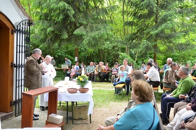 Die Jagdgesellschaft Gnadendorf lud zur Jägermesse bei der Bildeiche ein.