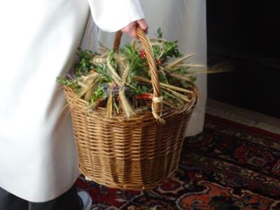 Feier in der Kirche in Ameis