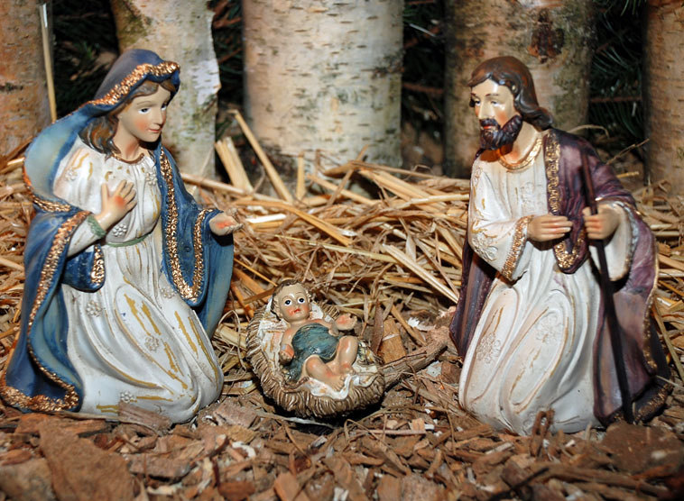 Jesus, das Kind in der armen Krippe, ist Gottes Friedensangebot