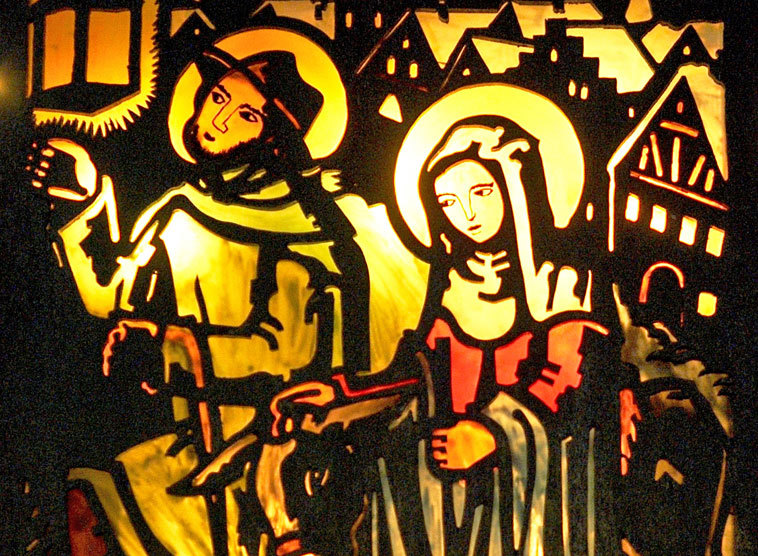 Herbergsuche zu Weihnachten