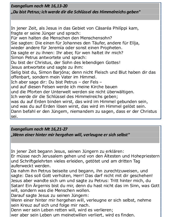 Wochenzettel Seite 2 / Pfarre Machstraße