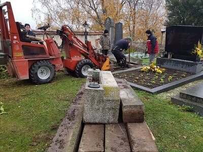 Räumungs- und Säuberungsarbeiten am 10. November 2018