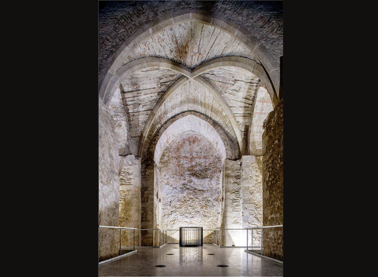 Wiedereröffnung: Gotischer Sakralraum, der 1973 beim U-Bahnbau entdeckt wurde, kann nach siebenjähriger Renovierungszeit wieder besucht werden.