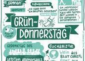 Gründonnerstag / Erzbistum Köln / Heidebrecht An Gründonnerstag wird an das letzte Mahl Jesu mit seinen J?ngern vor seiner Verhaftung erinnert. Am Abend des Gr?ndonnerstag beginnt das so genannte ?Triduum Sacrum? (oder ?Triduum Paschale?), also die Zeit der heiligen drei Tage oder den ?sterliche
