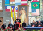 Kardinal Schönborn beim Barmherzigkeitskongress in Bogota/ Emmanuel Fleckenstein