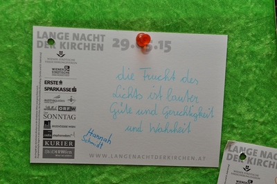 'Postamt zum Himmel' - Programmpunkt der Langen Nacht der Kirchen 2015