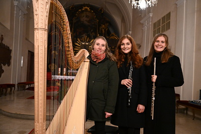Konzert von Trio Cantilena in der Kirche in Asparn/Zaya