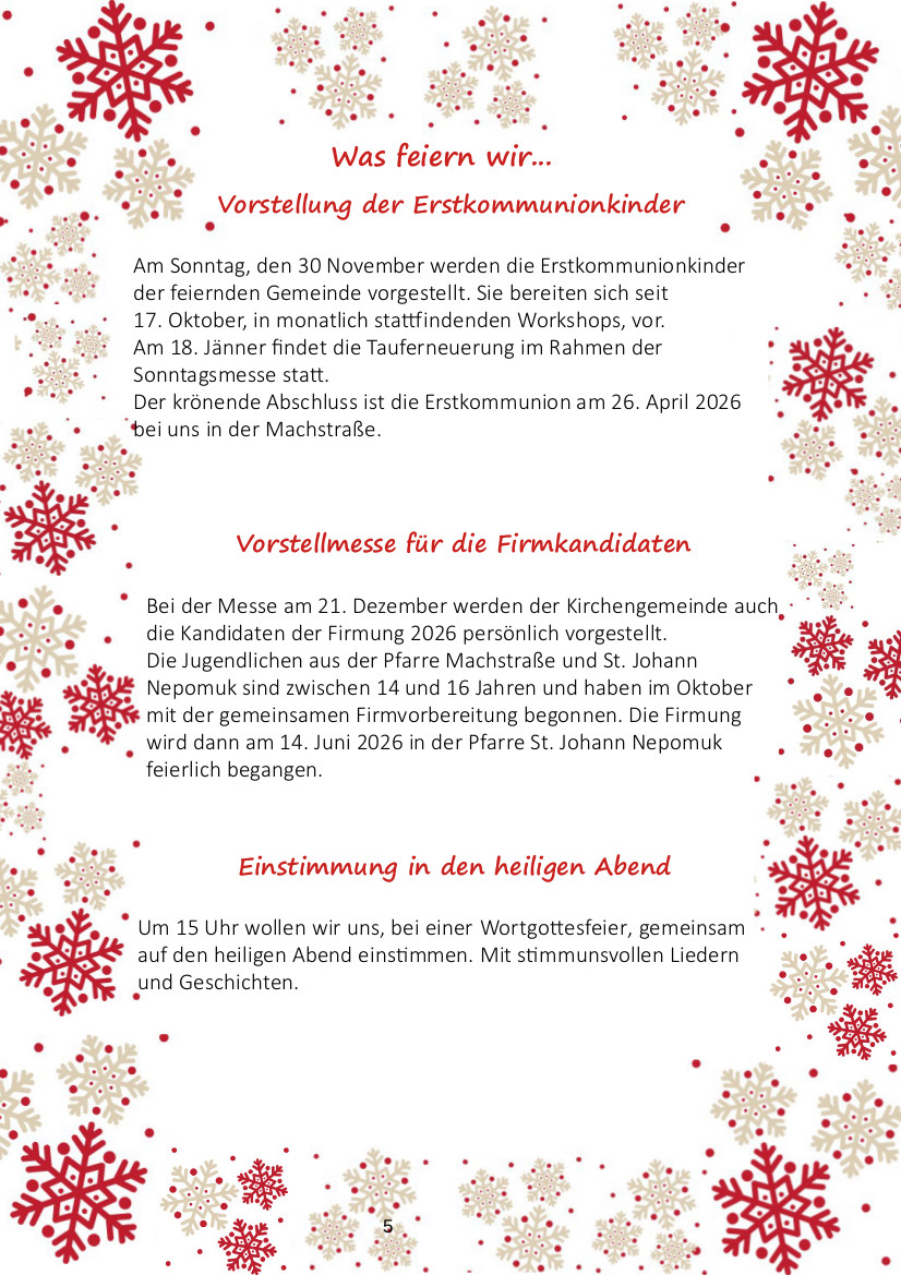 Kinderbrief Seite 5 / Pfarre Machstraße