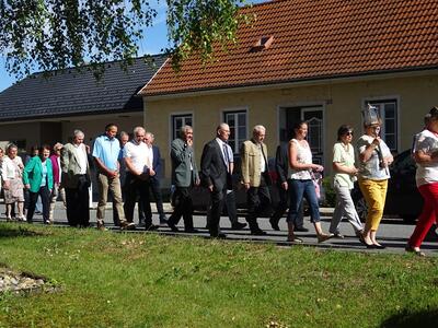 Feier des Fronleichnamsfestes in Ameis