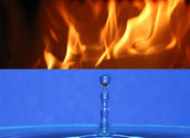 Symbolfoto Feuer und Wasser / bilderbox.com