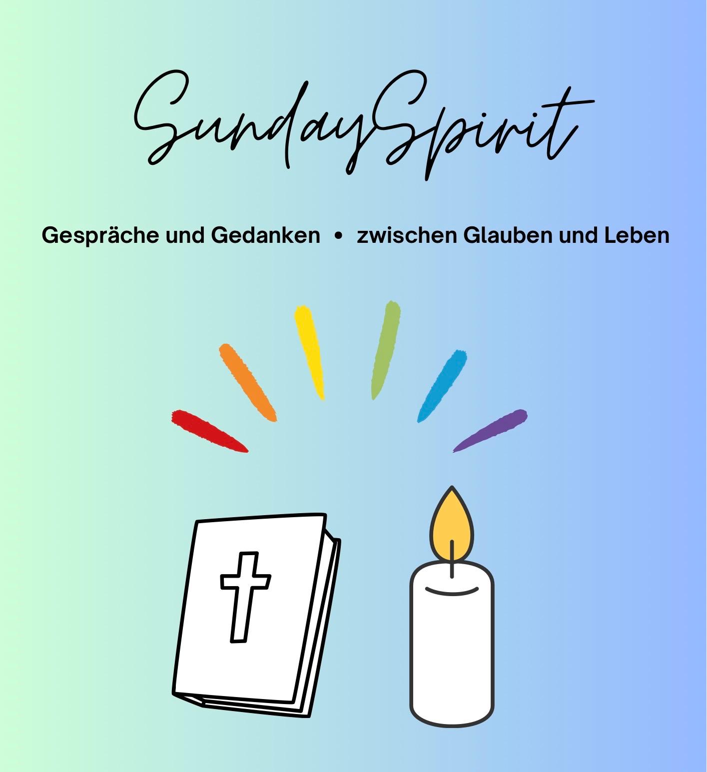 Grafik einer Kerze und Bibel