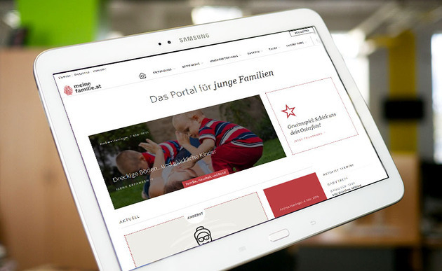 meinefamilie.at in neuem Design