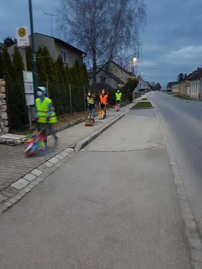 Ratschergruppe in Asparn/Zaya