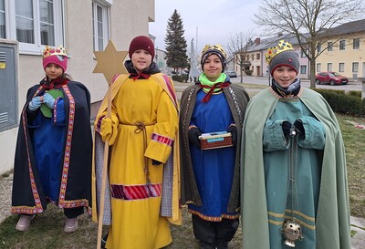 Sternsingen 2026 Gruppenbild Pfarre Harmannsdorf 