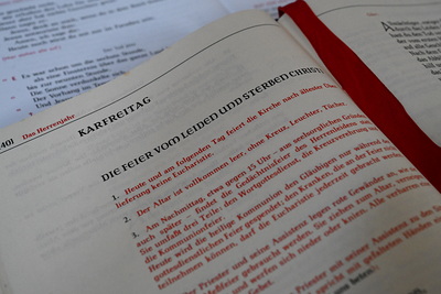 Karfreitagsliturgie in der Kirche in Wenzersdorf