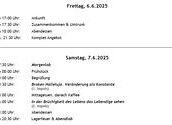 Tagesprogramm für Freitag & Samstag