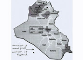 Karte der Caritaszentren im Irak/www.caritas-international.de
