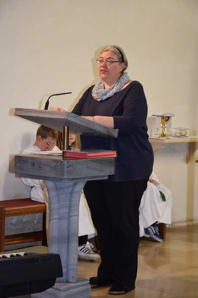 Begrüßung und Verabschiedung der Minis