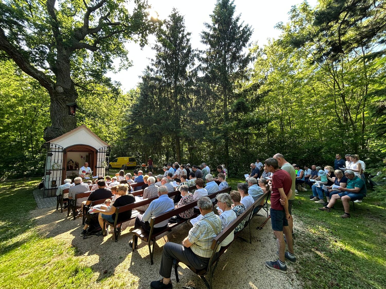 Maiandacht bei der Bildeichenkapelle