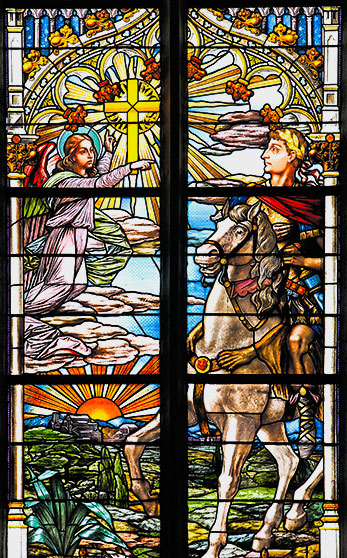 Glasfenster / Pfarre / Anna Stoecher