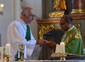 Pater Mag. Nicholas Thenammakkal OFMConv feierte seinen ersten Sonntagsgottesdienst in unserer Pfarrgemeinde.