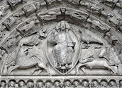 Majestas Domini, Chartres, Königsportal, um 1150