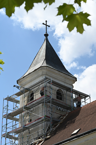 Gerüst fertig aufgebaut