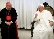 Kleine Schwestern vom Lamm / Kardinal Schönborn und Papst Franziskus