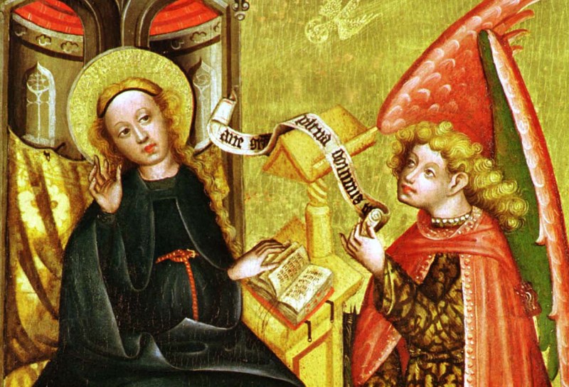 Verkündigung (Hl. Maria, Erzengel Gabriel) Wiener Stephansdom, 'Wiener Neustädter Altar', 