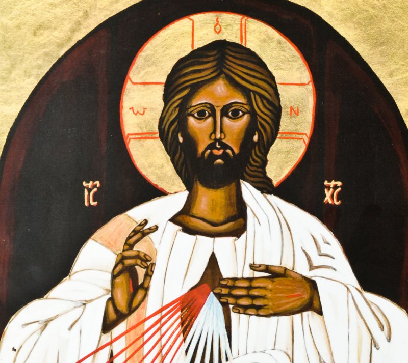 Ikone der Göttliche Barmherzigkeit nach einer Vision der hl. Faustyna