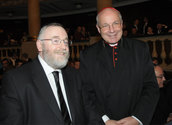 Oberrabiner Paul Chaim Eisenberg und Kardinal Christoph Schönborn/kathbild.at,rupprecht