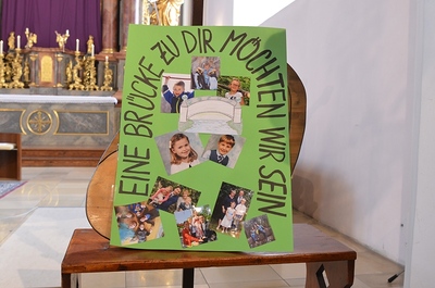 Die heurigen Erstkommunionkinder stellen sich vor.