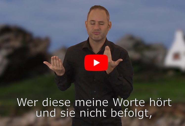 Video-Serie mit Bibeltexten in Gebärdensprache komplett