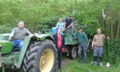 Vorbereitungen Fronleichnamsfest