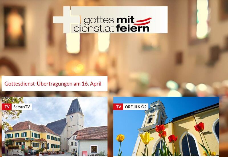 gottesdienst.at: Website zu Gottesdienst-Übertragungen in neuem Gewand