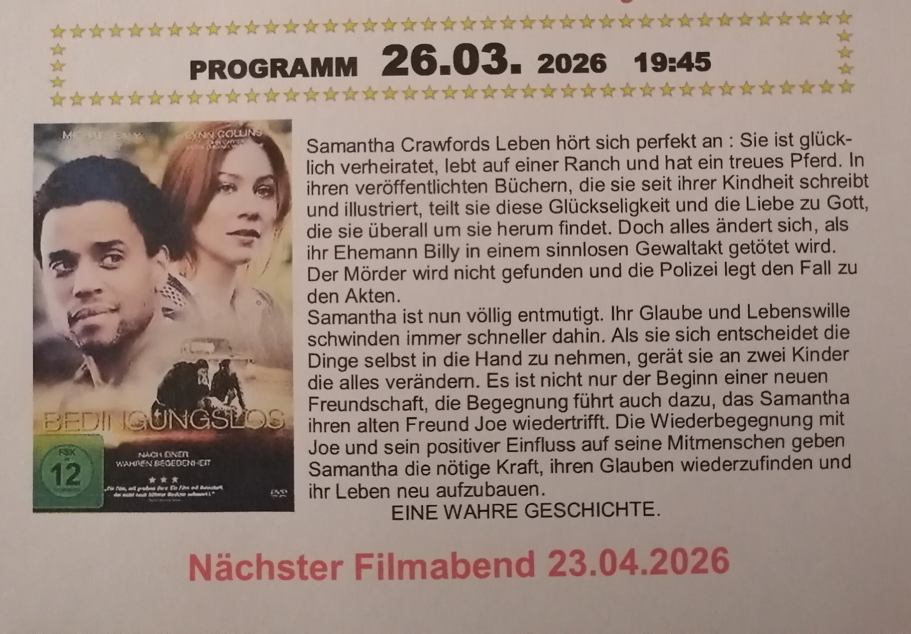 Pfarrheim Harmannsdorf 26. 3. 26