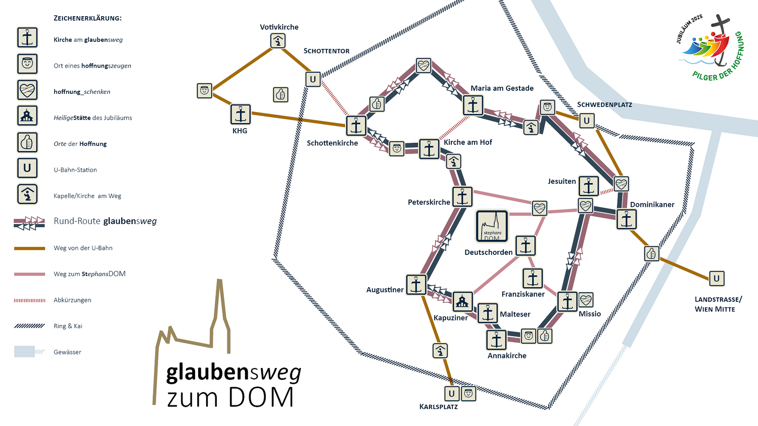 der ganze Weg zum Dom