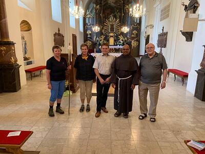 Pilger machten Station in Asparn/Zaya