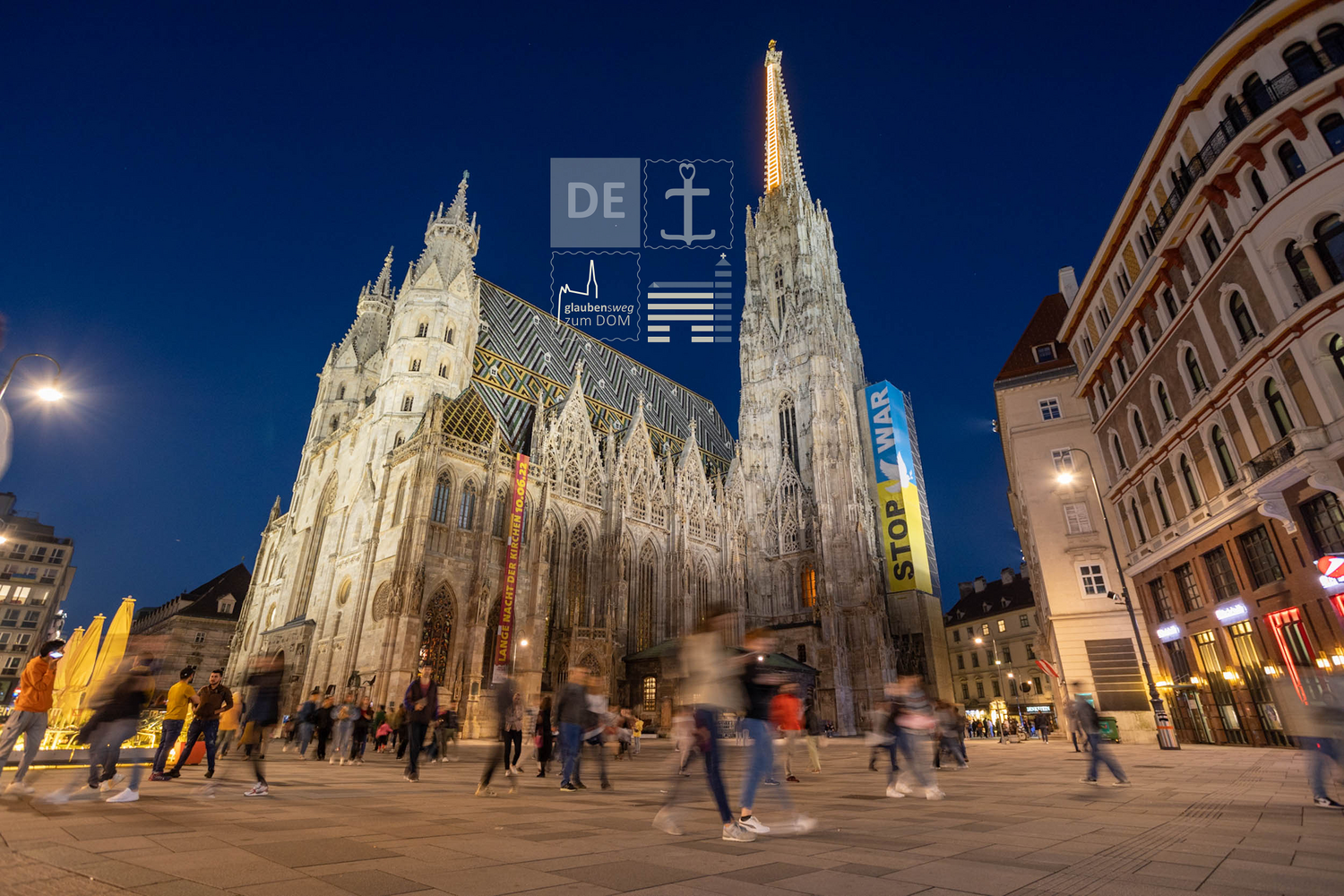 glaubensweg zum DOM von Wien Mitte/Landstraße aus 
