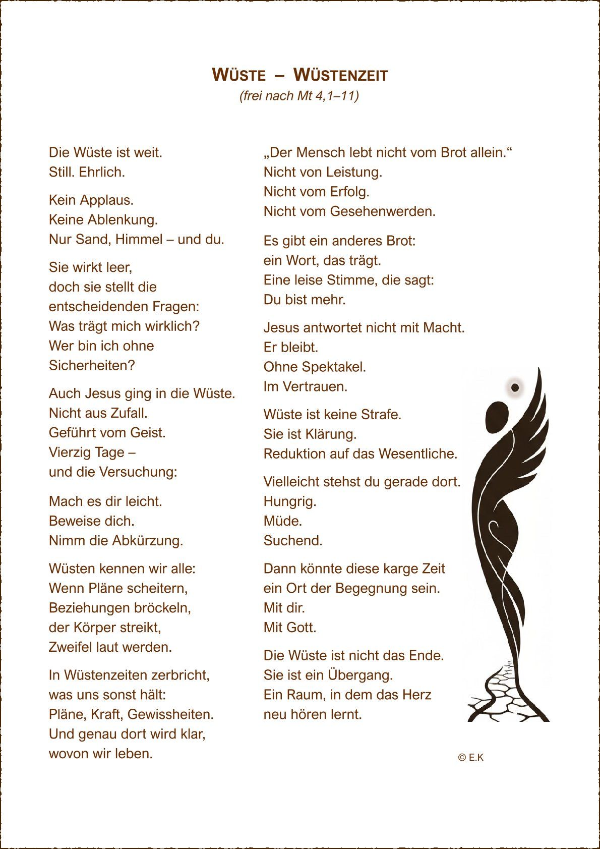 Wüste - Wüstenzeit / Erni Klimpfinger