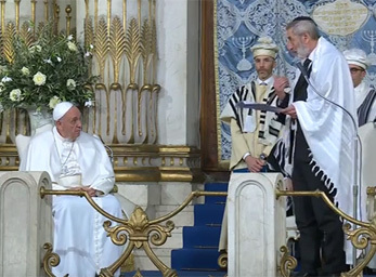 Besuch in römischer Synagoge