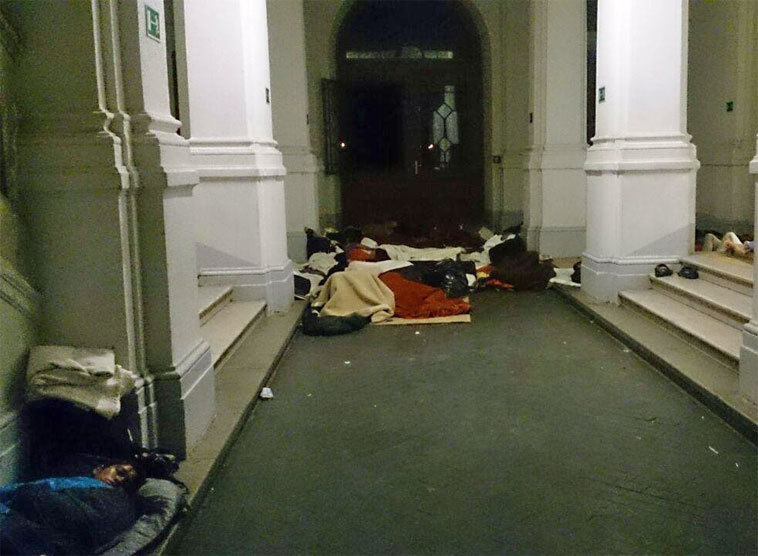 Flüchtlinge in Traiskirchen