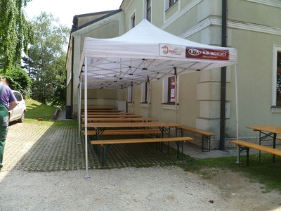 Vorbereitungsarbeiten zur Langen Nacht der Kirchen 2015