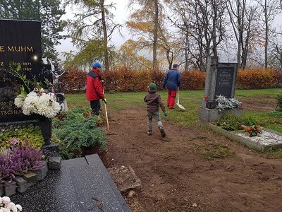 Räumungs- und Säuberungsarbeiten am 10. November 2018